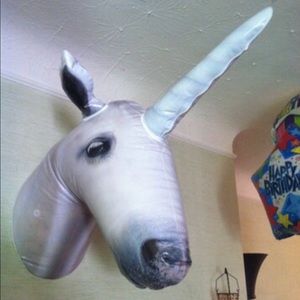 Inflatable Unicorn Head Decoration